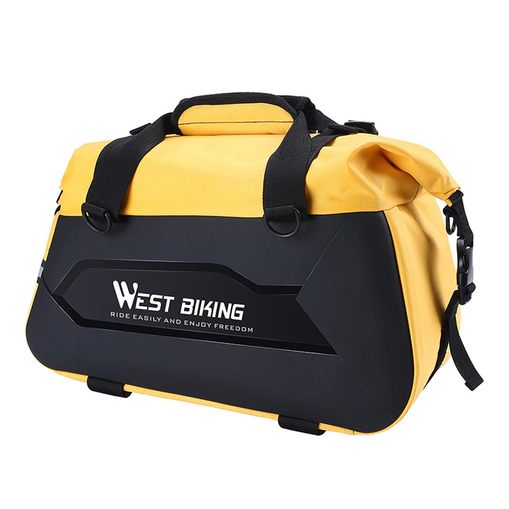 WEST BIKING Bike Rear Seats Bag Bicycle Riding Storage Bag Large Capacity Bicycle Rack Seats Trunk Bags Travel Luggage Handbag Cycling Bag