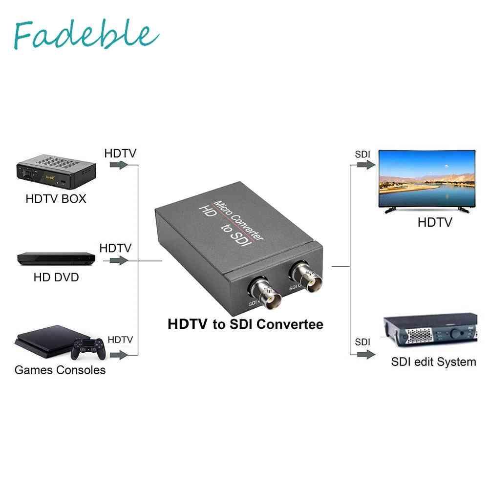 Cáp ChuyểN Micro 1080P HDMI Sang 3G HD SDI Cho Camera / HDTV / DVD