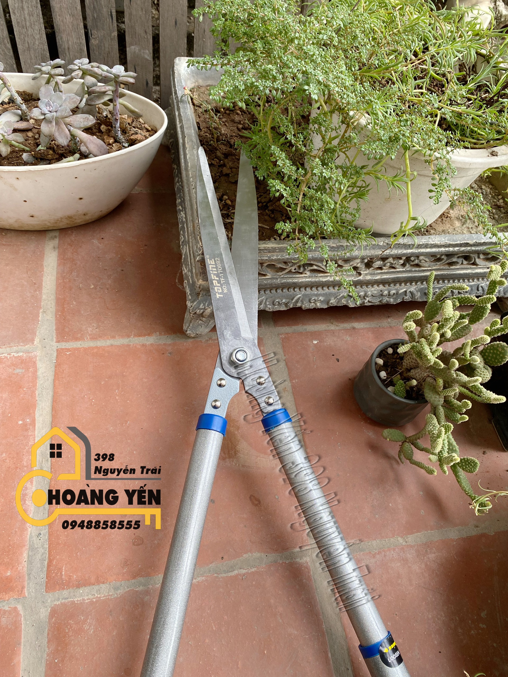 Kéo tỉa cây cảnh, kéo cắt xén hàng rào tăng giảm chiều dài lên 80cm Topfine