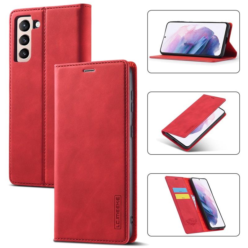 Bao da điện thoại kiểu ví gập từ tính đựng thẻ cho Samsung Galaxy S20 S20+ S20Ultra S20 FE S21+ S21+ S21Ultra S21 FE 5G