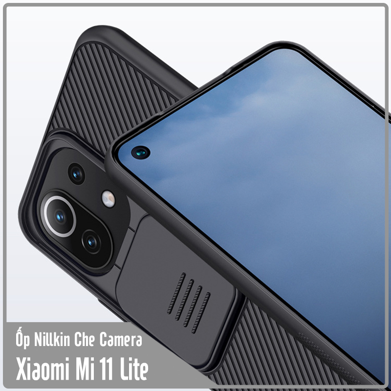 Ốp lưng cho Xiaomi Mi 11 Lite Nillkin CamShield che camera - Hàng Nhập Khẩu