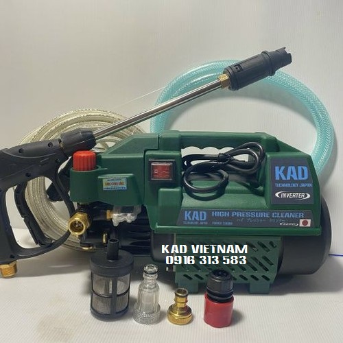 MÁY RỬA XE KAD JAPAN CỰC MẠNH LÕI ĐỒNG 100%, CÓ CHỈNH ÁP, CÓ NGẮT TỰ ĐỘNG, TẶNG PHỤ KIỆN THEO MÁY ĐẦY ĐỦ, DÂY CAO ÁP 15M.