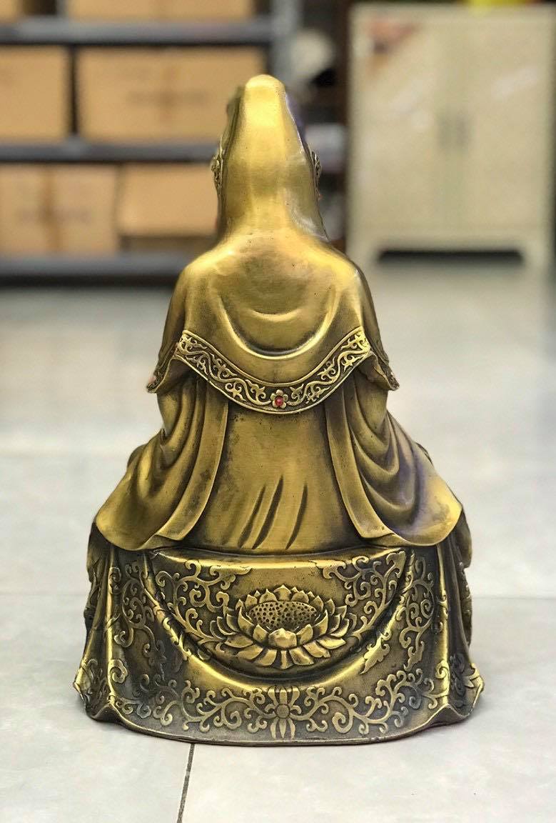 Phật bà quan âm ngồi bằng đồng