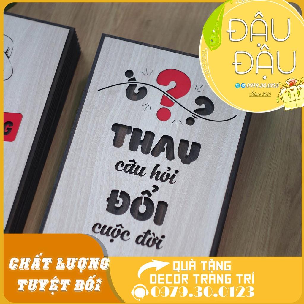 Tranh Châm Ngôn Cuộc Sống “Thay câu hỏi đổi cuộc đời