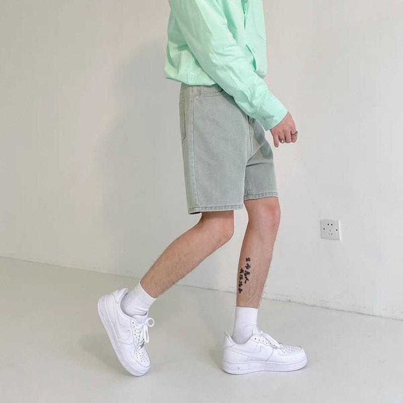 Quần Short jean trơn 2 màu