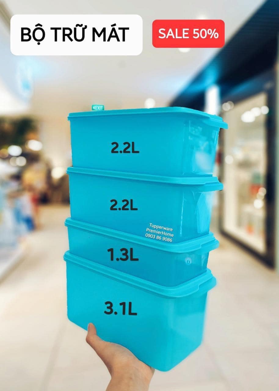 Bộ 4 hộp truữ mát Tupperware Freshia