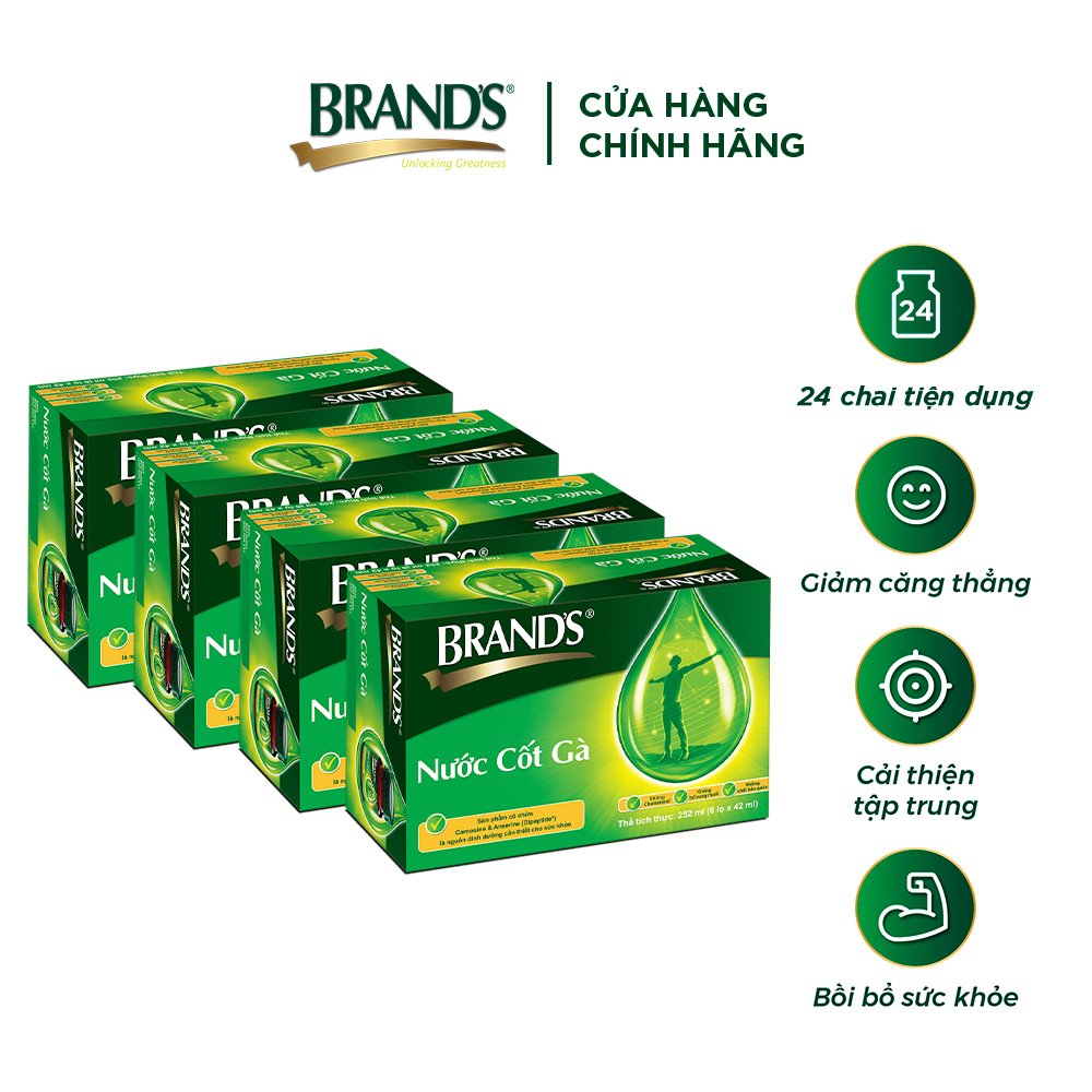 Combo 4 Nước cốt gà BRAND'S Vị Truyền Thống