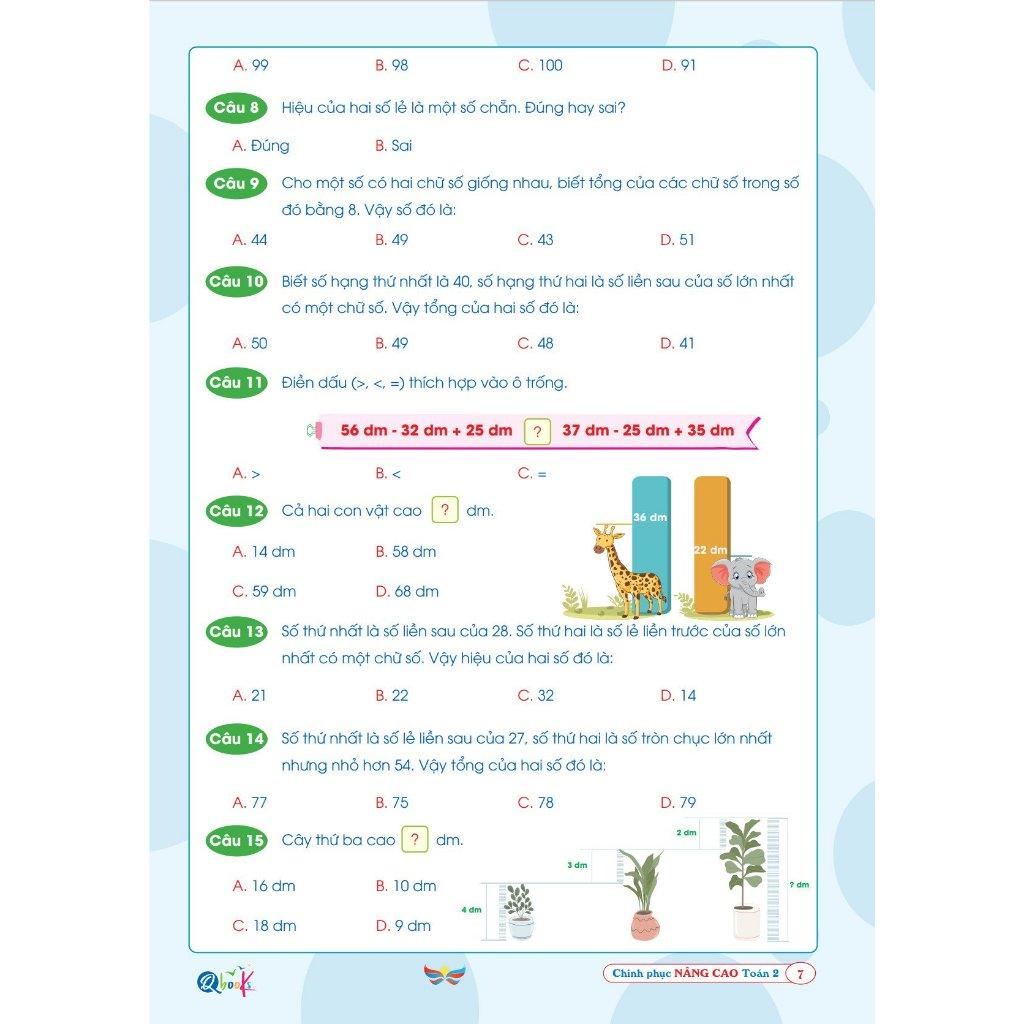Chinh Phục Nâng Cao Toán Lớp 2 - Cánh Diều - Cả năm - Bản Quyền