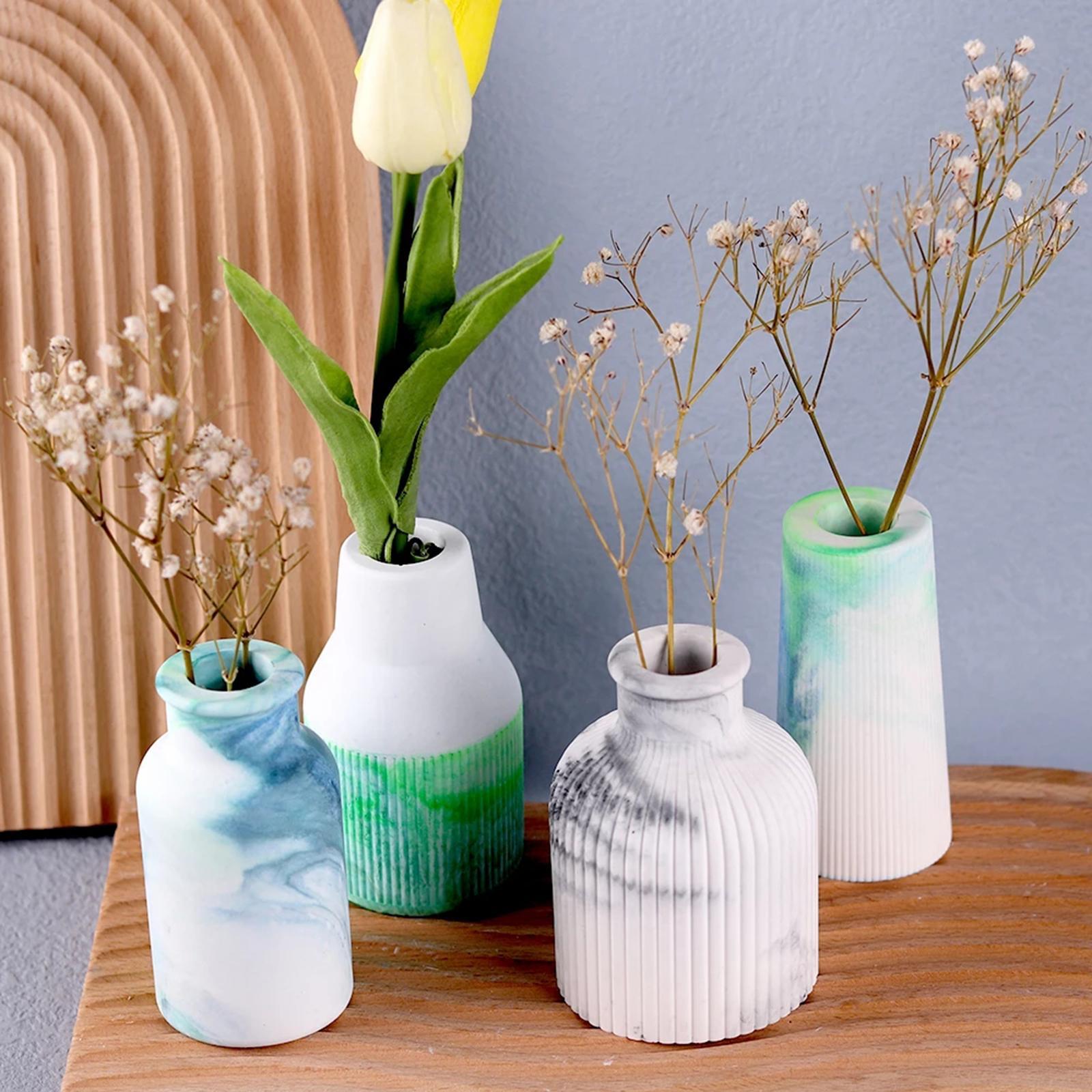 Resin Casting DIY Epoxy Tool Table Centerpieces Clay Vase Silicone Mould