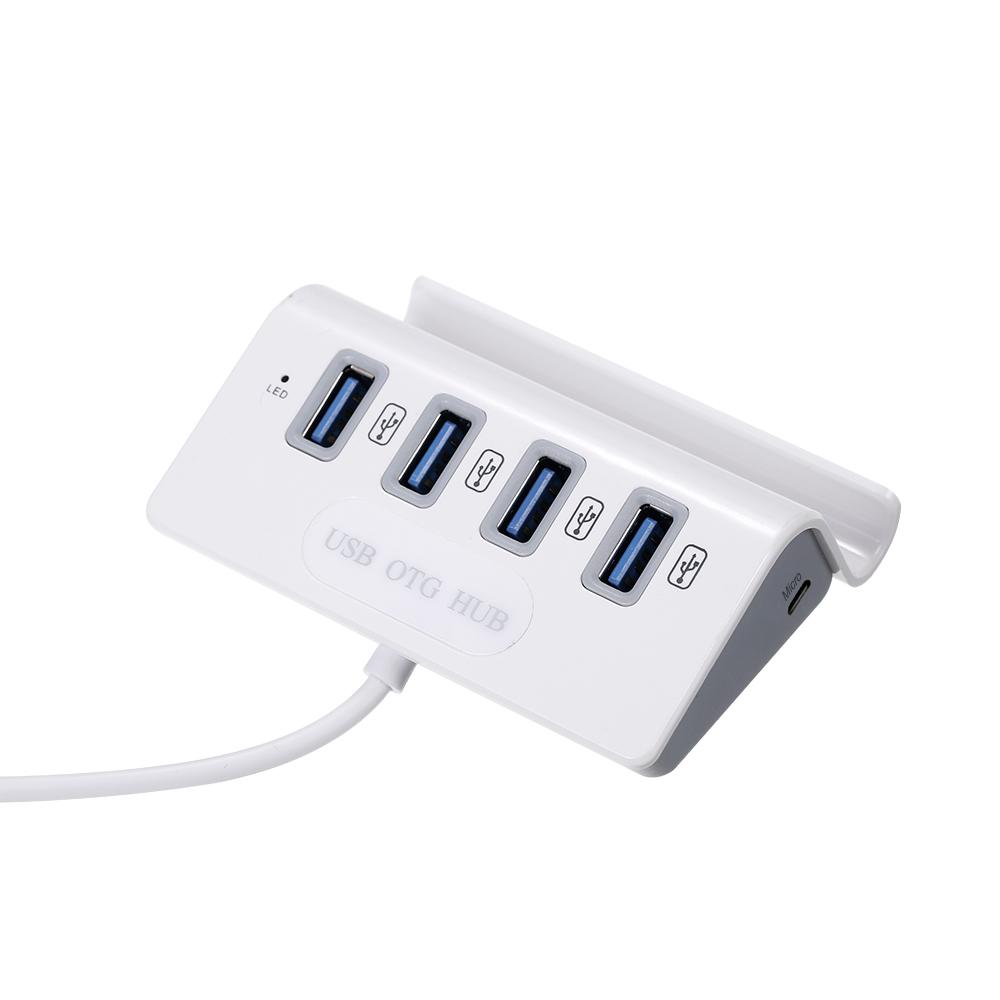 USB OTG HUB đầu đọc thẻ 4 trong 1 Hub USB3.0 Multi Spliter cho máy tính xách tay PC