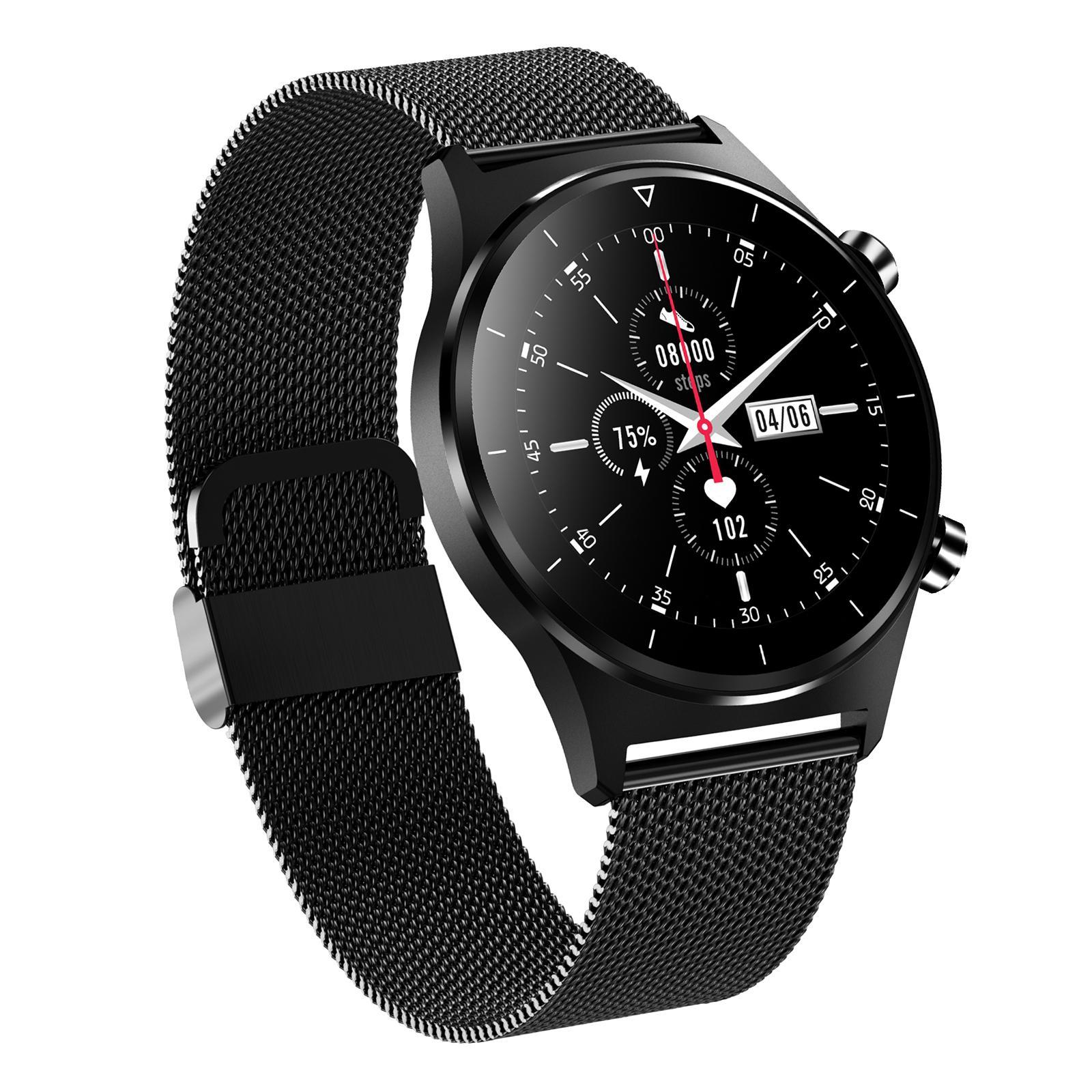 E13 Full Bluetooth Fitness Tracker Bracelet Wristband IP68 Black Silicone