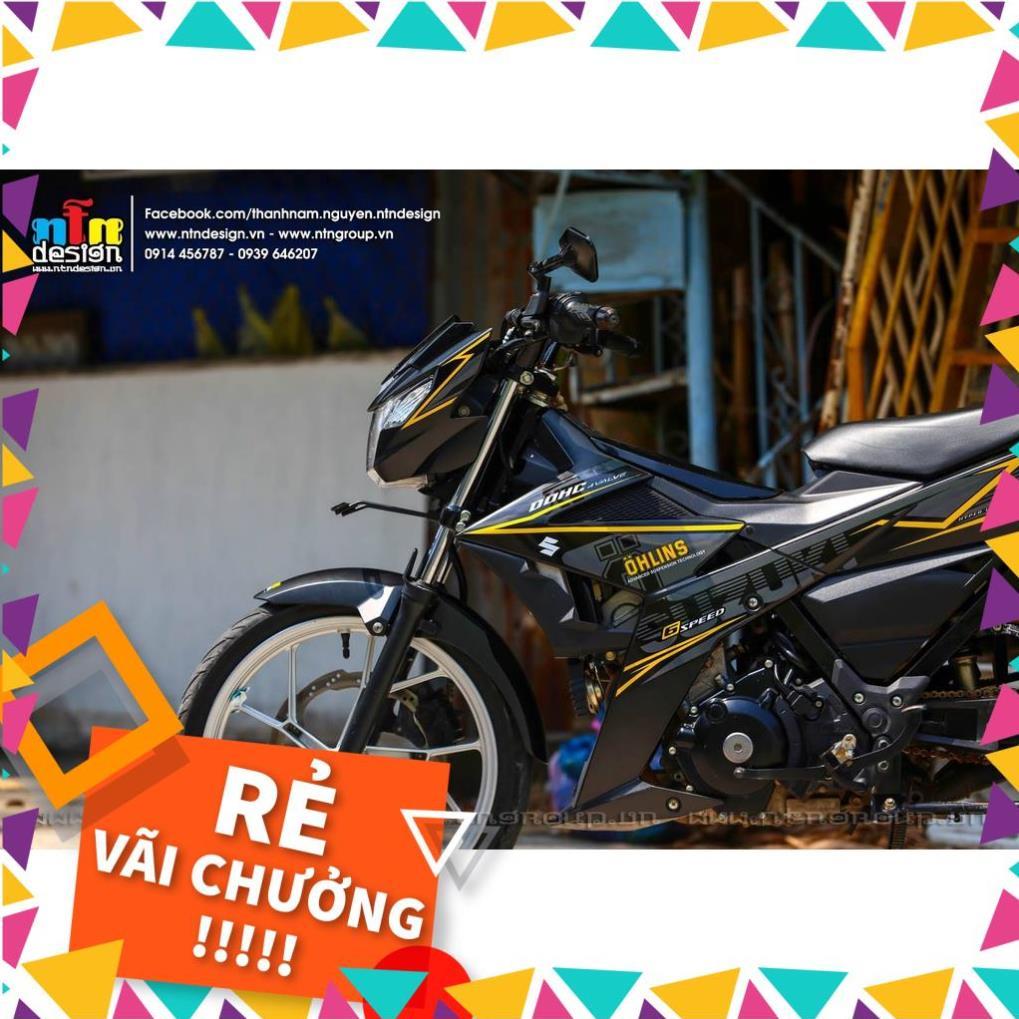 Tem Rời Raider FI Mẫu Xám Đen Vàng