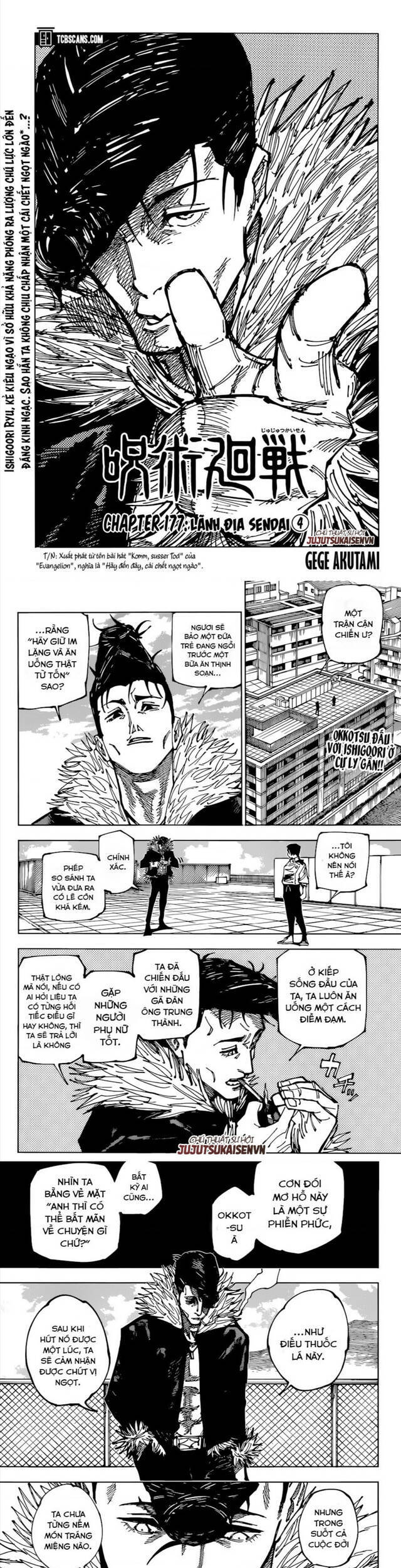 jujutsu kaisen - chú thuật hồi chiến chapter 177 1