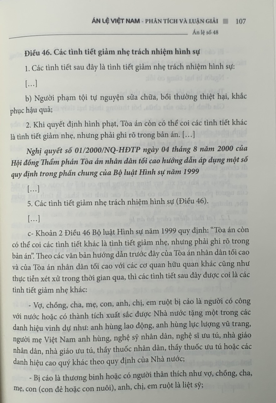 Án lệ Việt Nam – Phân tích và luận giải (Tập 2: từ án lệ 44 đến án lệ 70) – tái bản lần thứ nhất