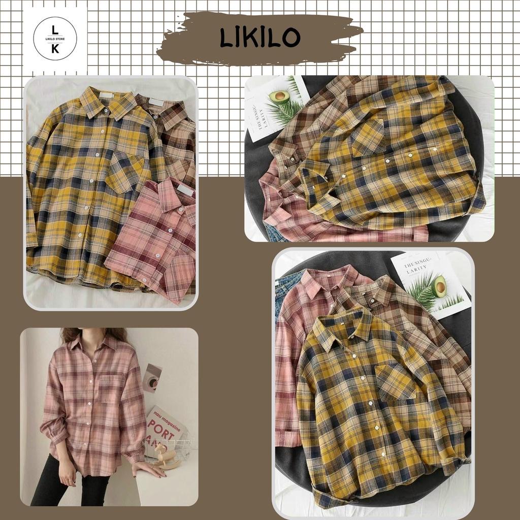 Áo sơ mi caro cao cấp cho nữ - K030 tại Likilo Store