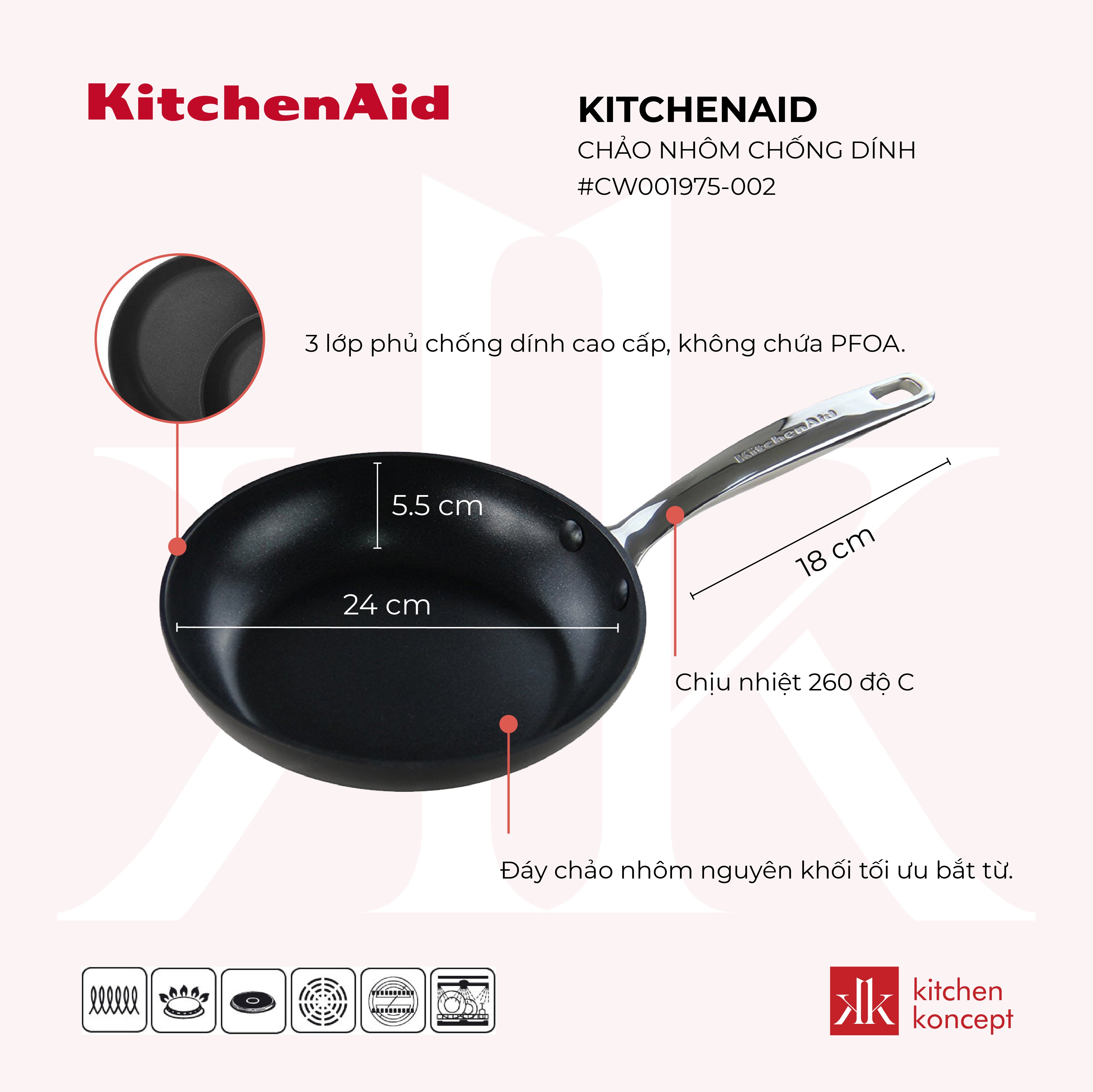 Chảo nhôm chống dính KitchenAid 