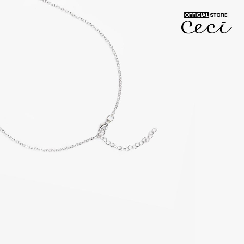 CECI - Dây chuyền nữ sợi mảnh phối mặt hình trái tim đính đá thời trang CC4-01000187-07