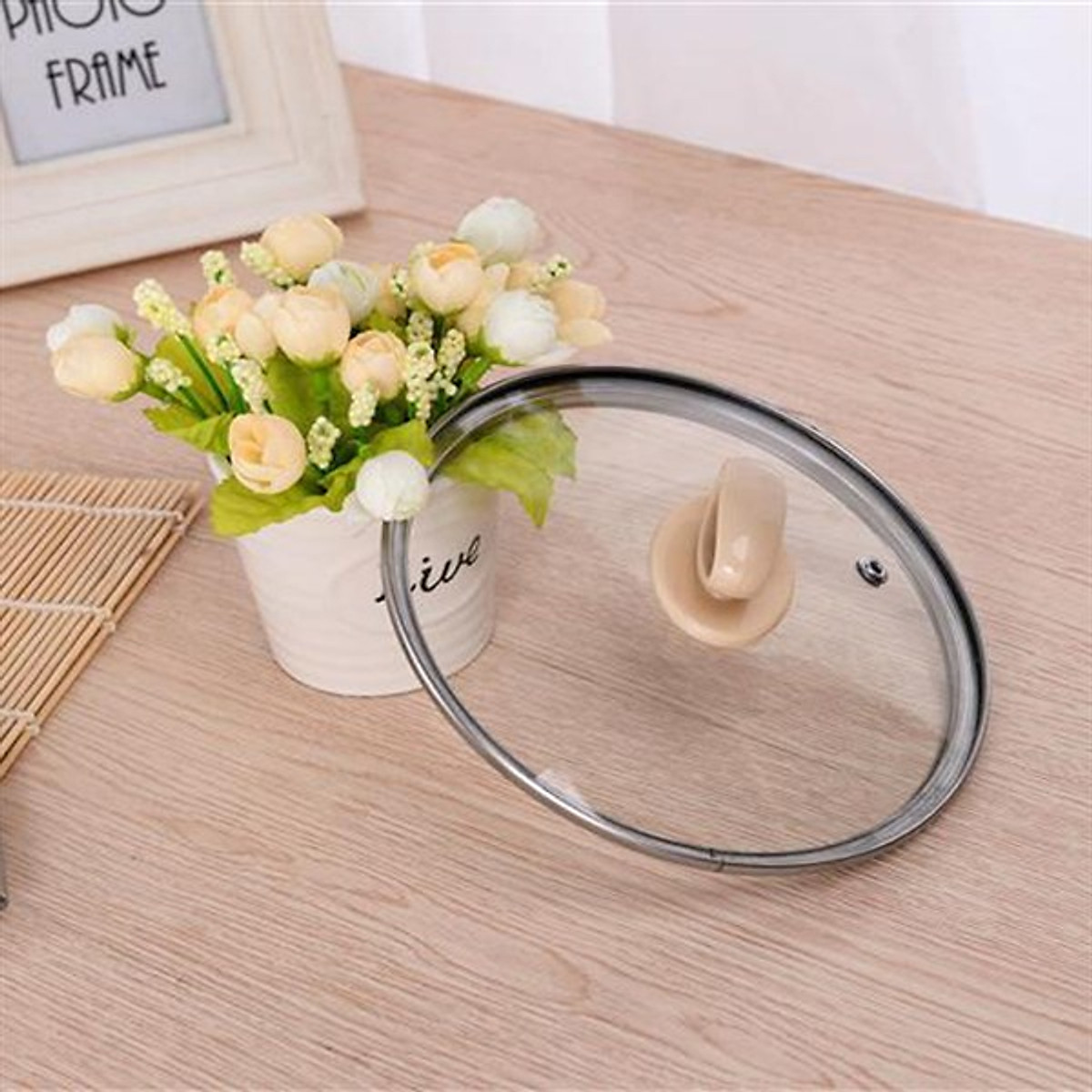 Ca Nấu Mì Mini, Nồi Lẩu Điện Đa Năng Có Tay Cầm, Nắp Thủy Tinh, Size To 18cm Kèm Xửng Hấp - Hàng Loại 1 - Chính Hãng MINIIN