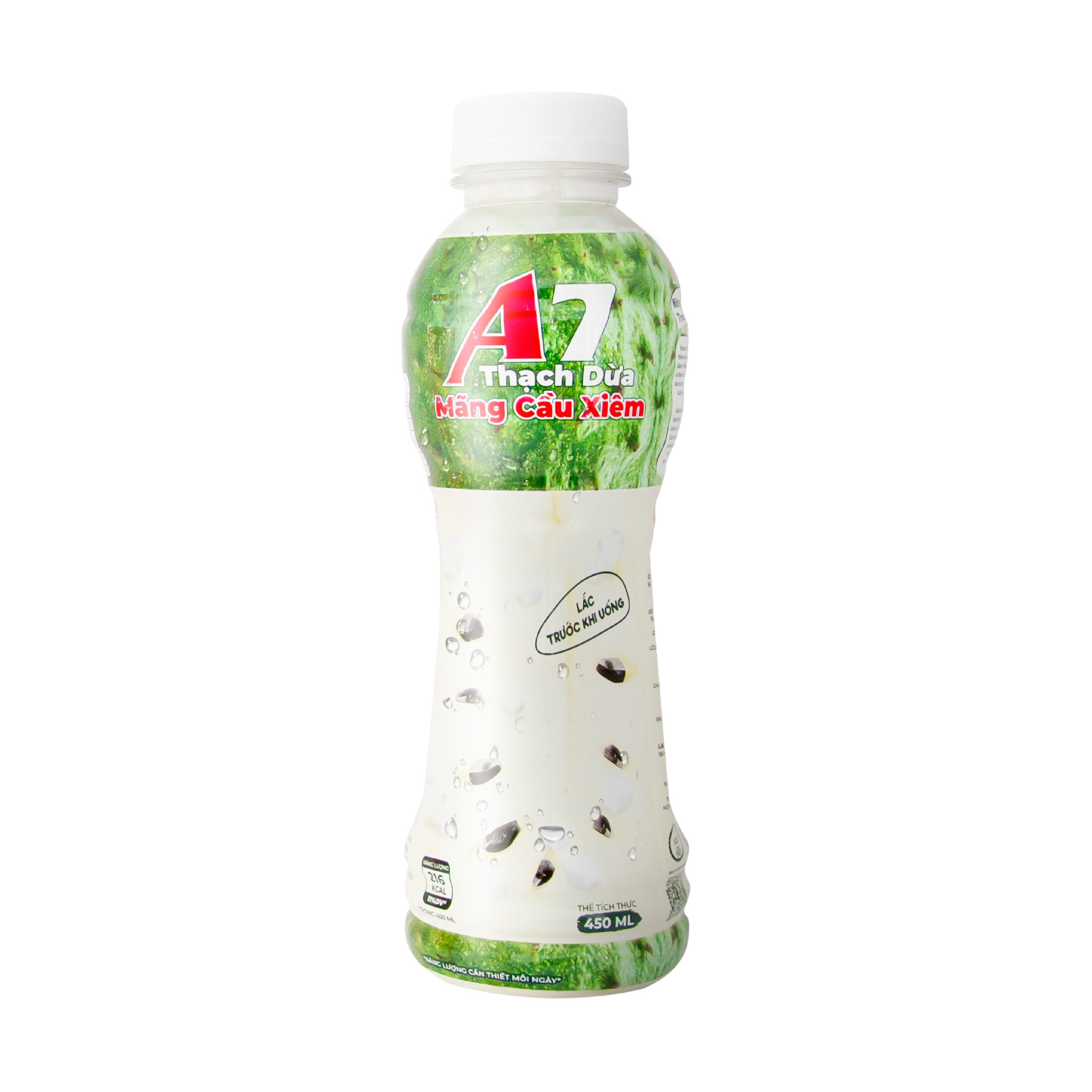 Nước Mãng Cầu Xiêm Thạch Dừa A7 Chai 450ml - Lốc 6 Chai