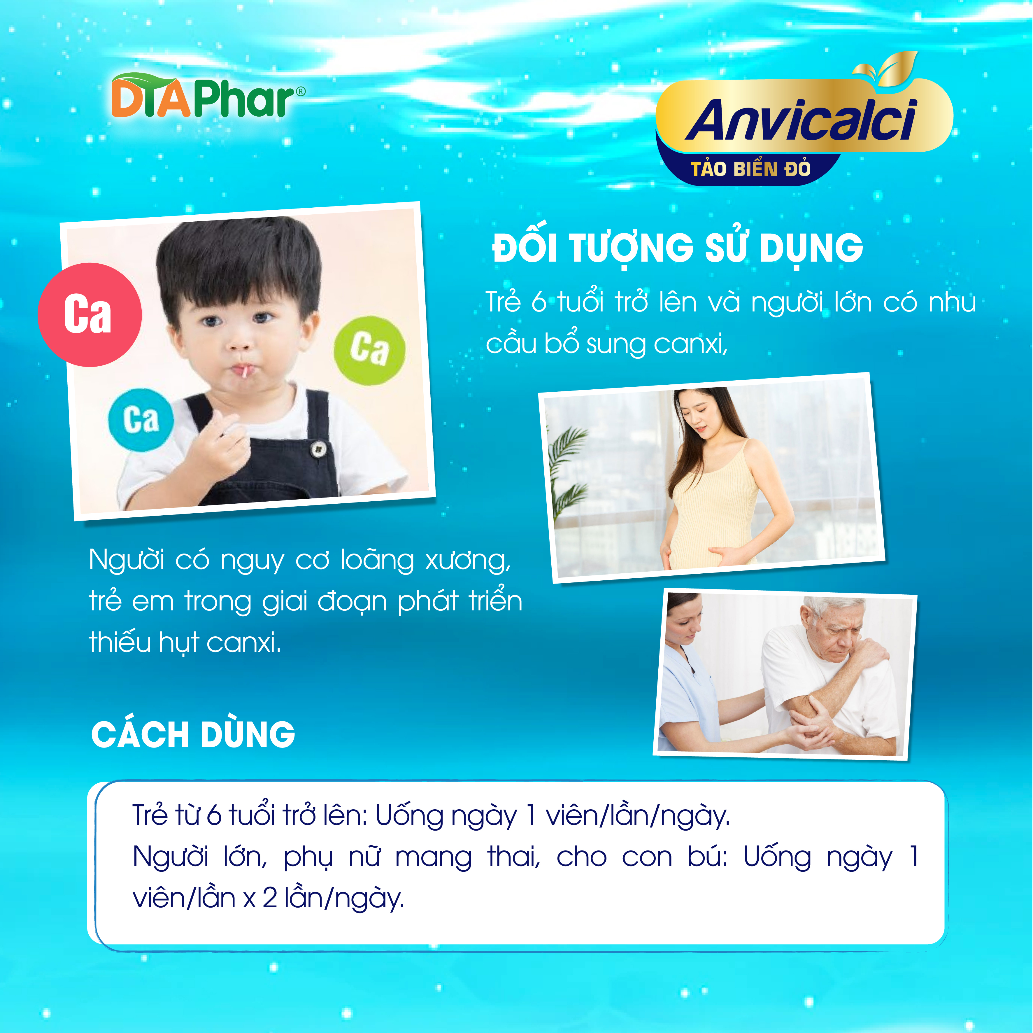 Anvicalci Tảo Biển Đỏ Bổ Sung Can Xi Cho Cở Thể Hộp 30 Viên