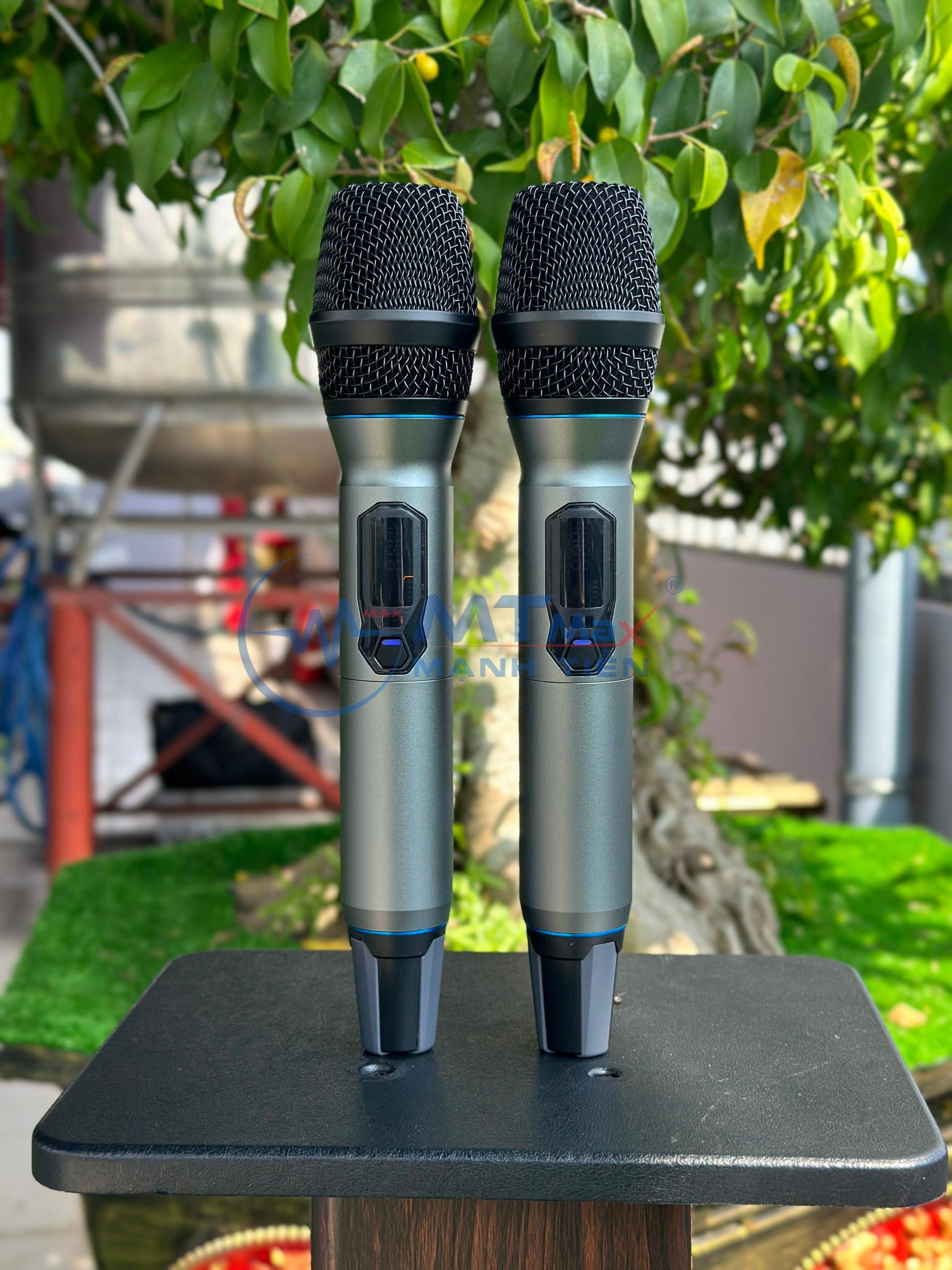 Micro Đầu Thu Lớn KMC9 - Siêu Phẩm Micro Đầu Thu Karaoke 2 Râu Cao Cấp Giá Rẻ, Lọc Âm, Nâng Giọng Chống Hú Rè Cực Tốt Bắt Sóng Xa Đến 30m hàng chính hãng