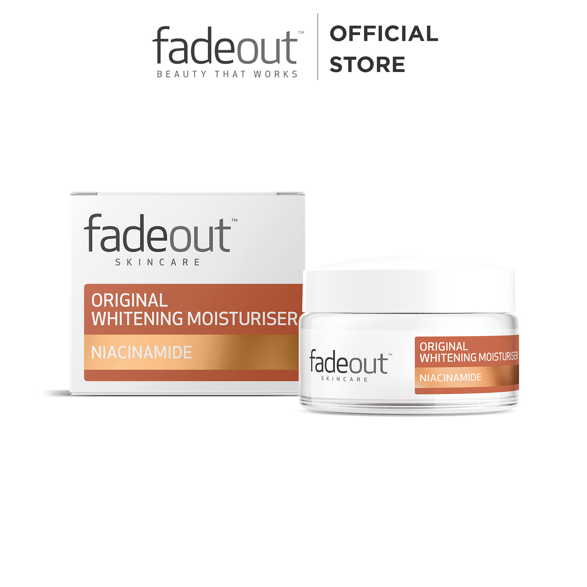 KEM TRẮNG DA DƯỠNG ẨM - FADEOUT ORIGINAL WHITENING MOISTURISER 50ML