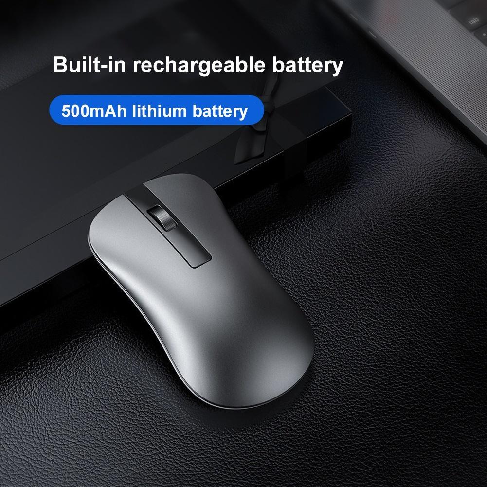 Chuột Chơi Game Không Dây Bluetooth Hợp Kim Nhôm Xm10 Có Thể Sạc Lại Cho Laptop