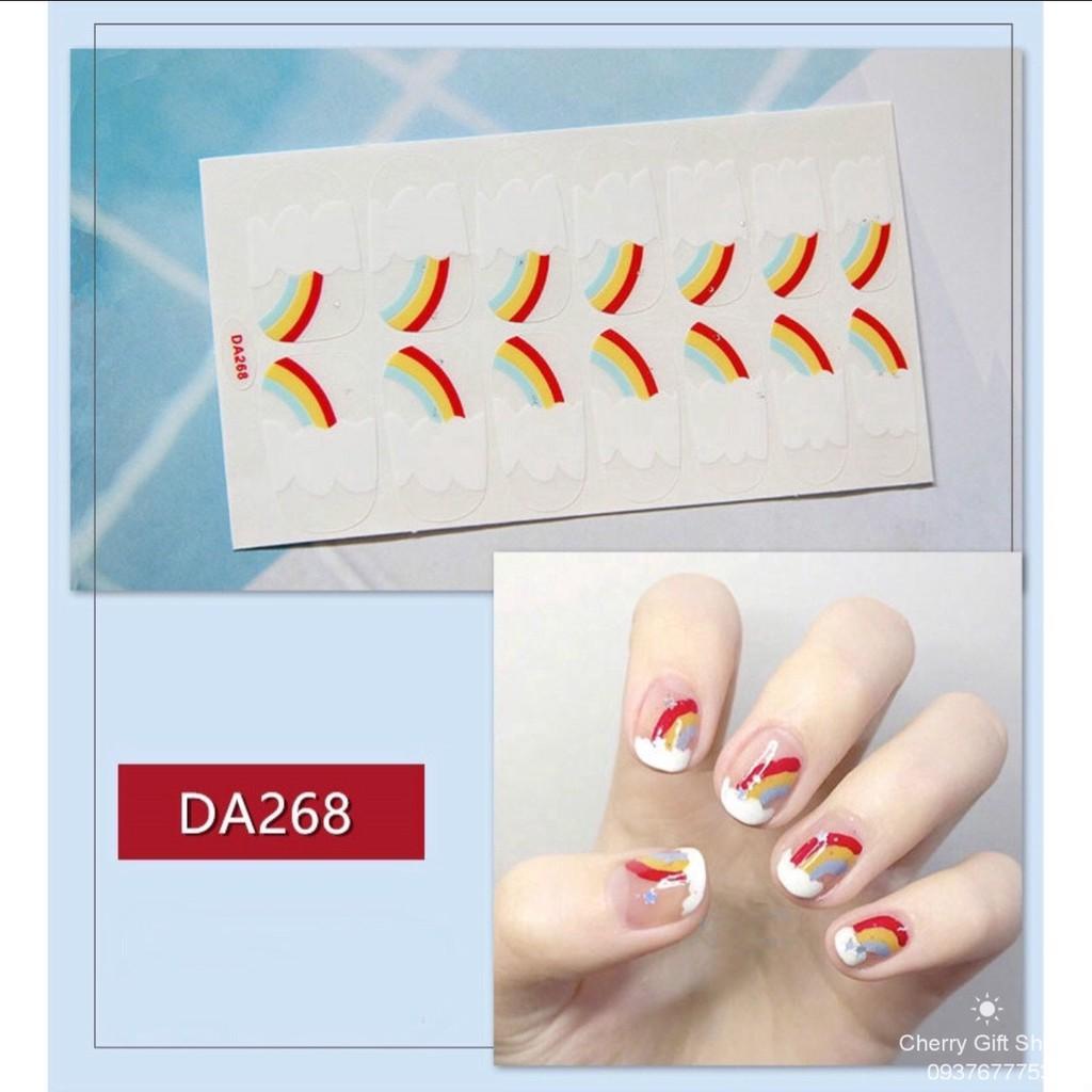 Bộ Dán Móng Tay Nail Sticker Gồm 14 Móng - Không Thấm Nước Có Độ Đàn Hồi Tốt