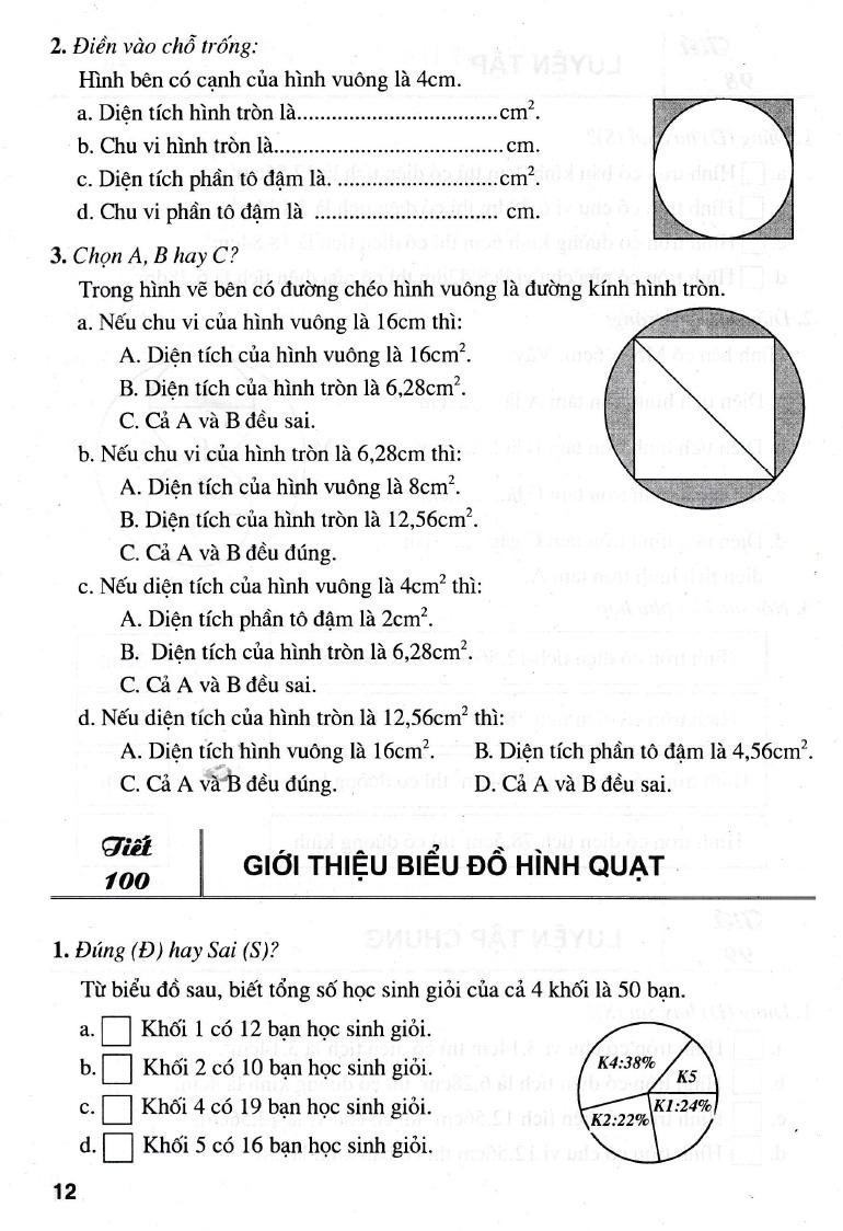 Bài Tập Trắc Nghiệm Hay Và Khó Toán 5 - Tập 2
