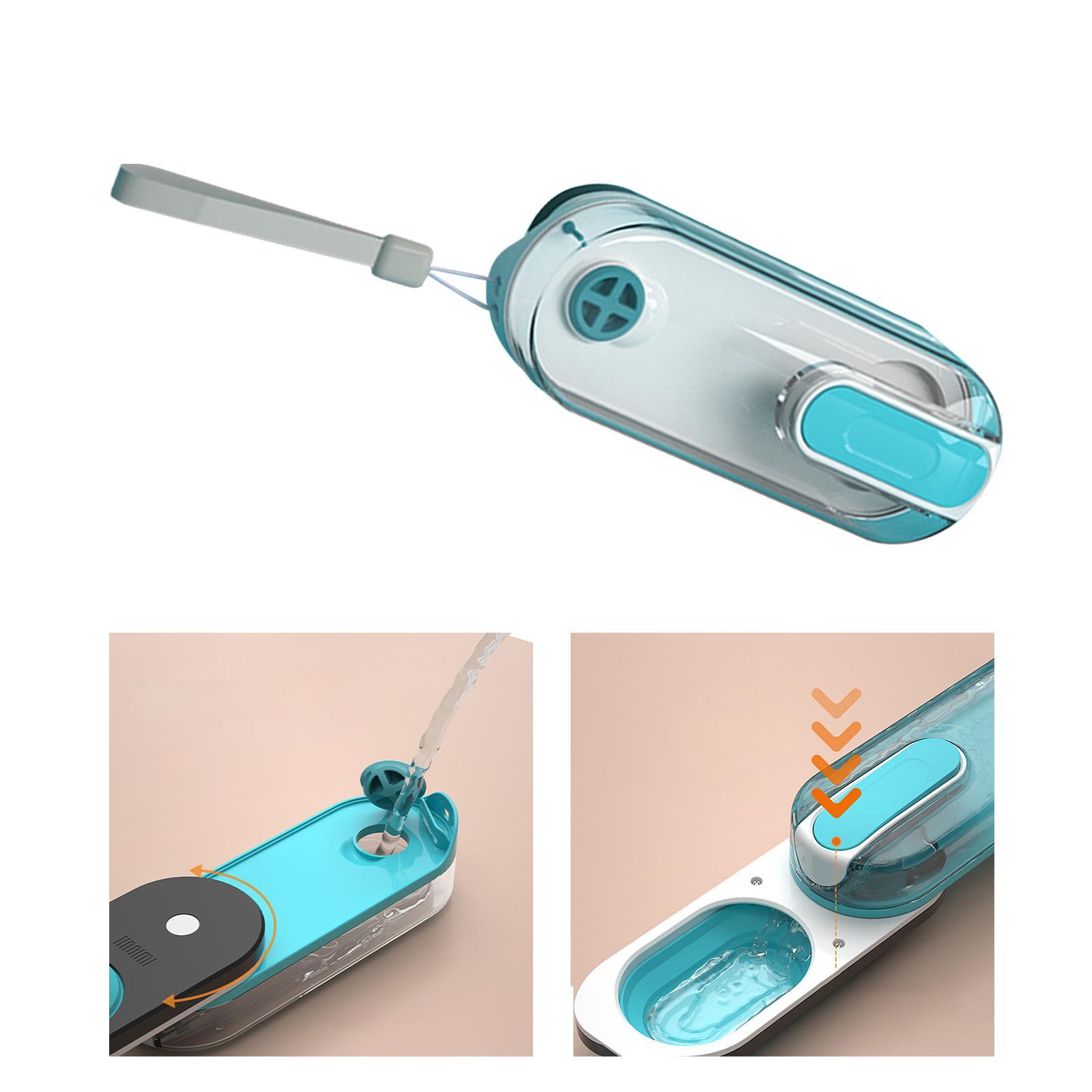 Portable Pets Water Bottle Puppy Water Dispenser Blue