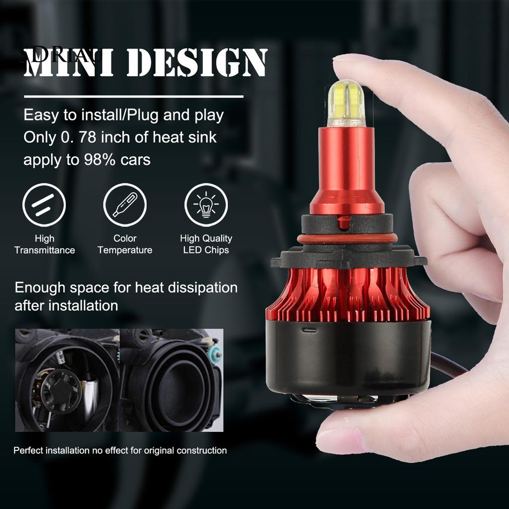 2 Bóng Đèn Pha Siêu Sáng 360 Độ Xqcdx 9005 / Hb3 Cho Xe Hơi
