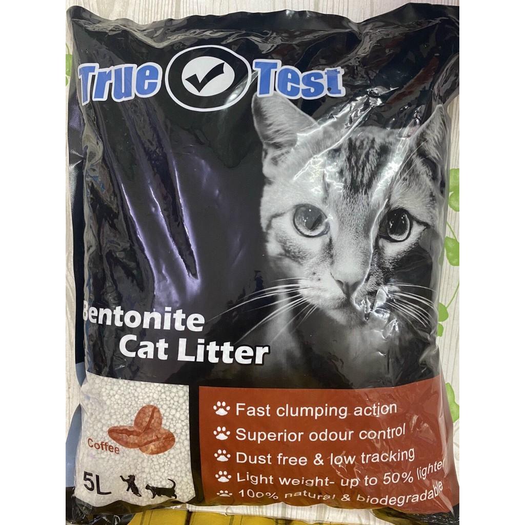 Cát vệ sinh cho mèo TRUE TEST Bentonite Cat Litter Túi 5L Siêu khử mùi Siêu vón cục Thương hiệu Haisen