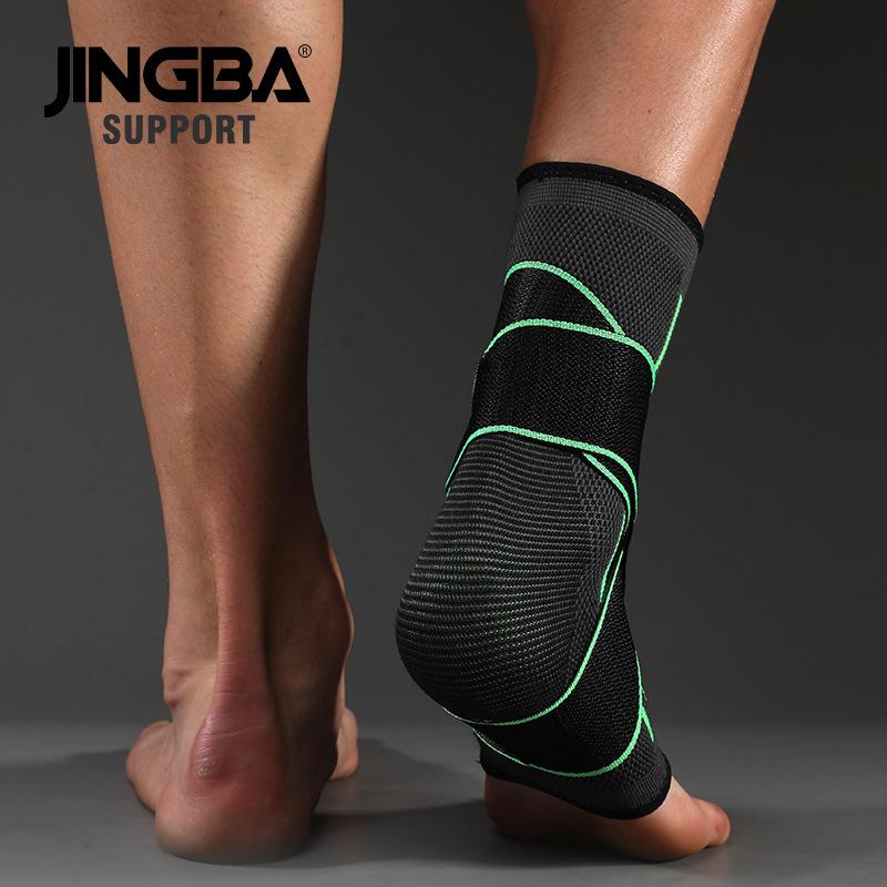 JINGBA HỖ TRỢ 1 CÁI Bóng Đá Bảo Vệ Hỗ Trợ Mắt Cá Chân Bóng Rổ Nẹp Mắt Cá Chân Nén Nylon Dây Đeo Đai Bảo Vệ Mắt Cá Chân Color: A Size: XL