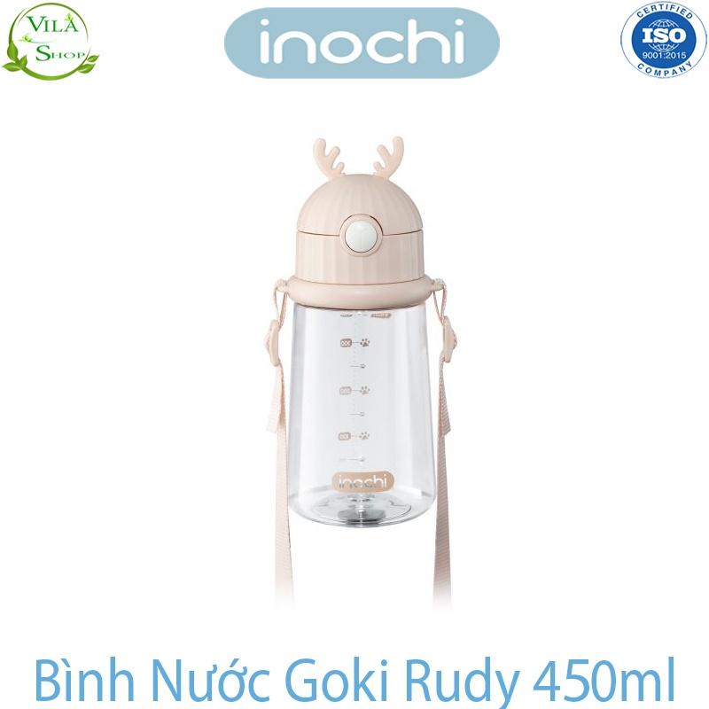 Bình Nước Cho Bé, Bình Đựng Nước Goki Rudy 450ml, Bình Nước Cao Cấp Chính Hãng Inochi Đạt Tiêu Chuẩn Xuất Nhật