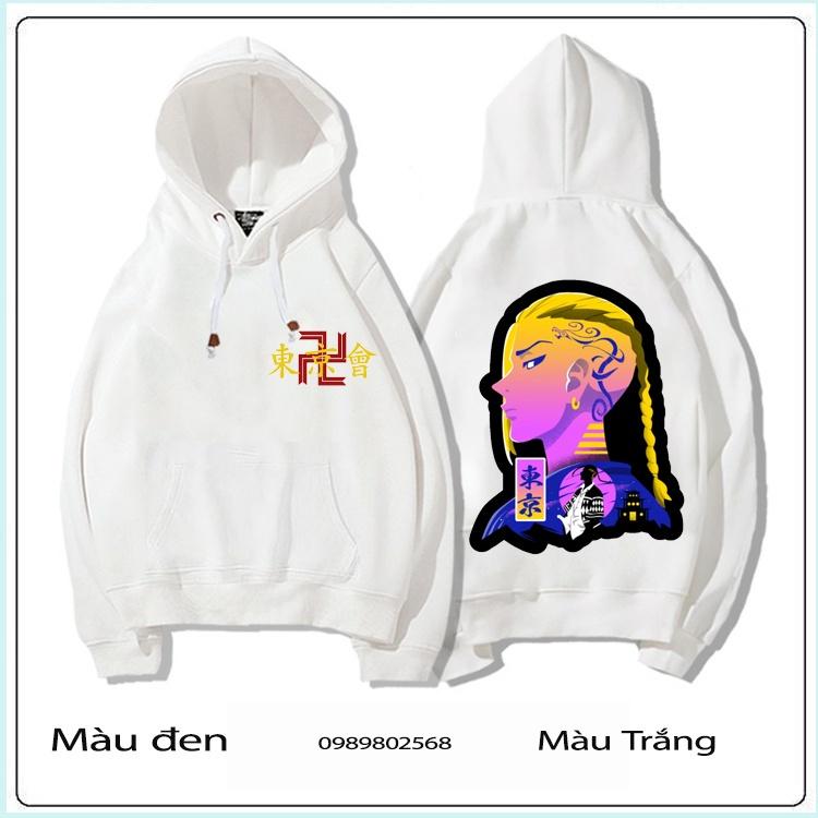 VIP TOP1 BST ÁO HOODIE HÌNH Anime TOKYO REVENGERS HÀNG ĐẸP 2 MÀU ĐEN TRẮNG