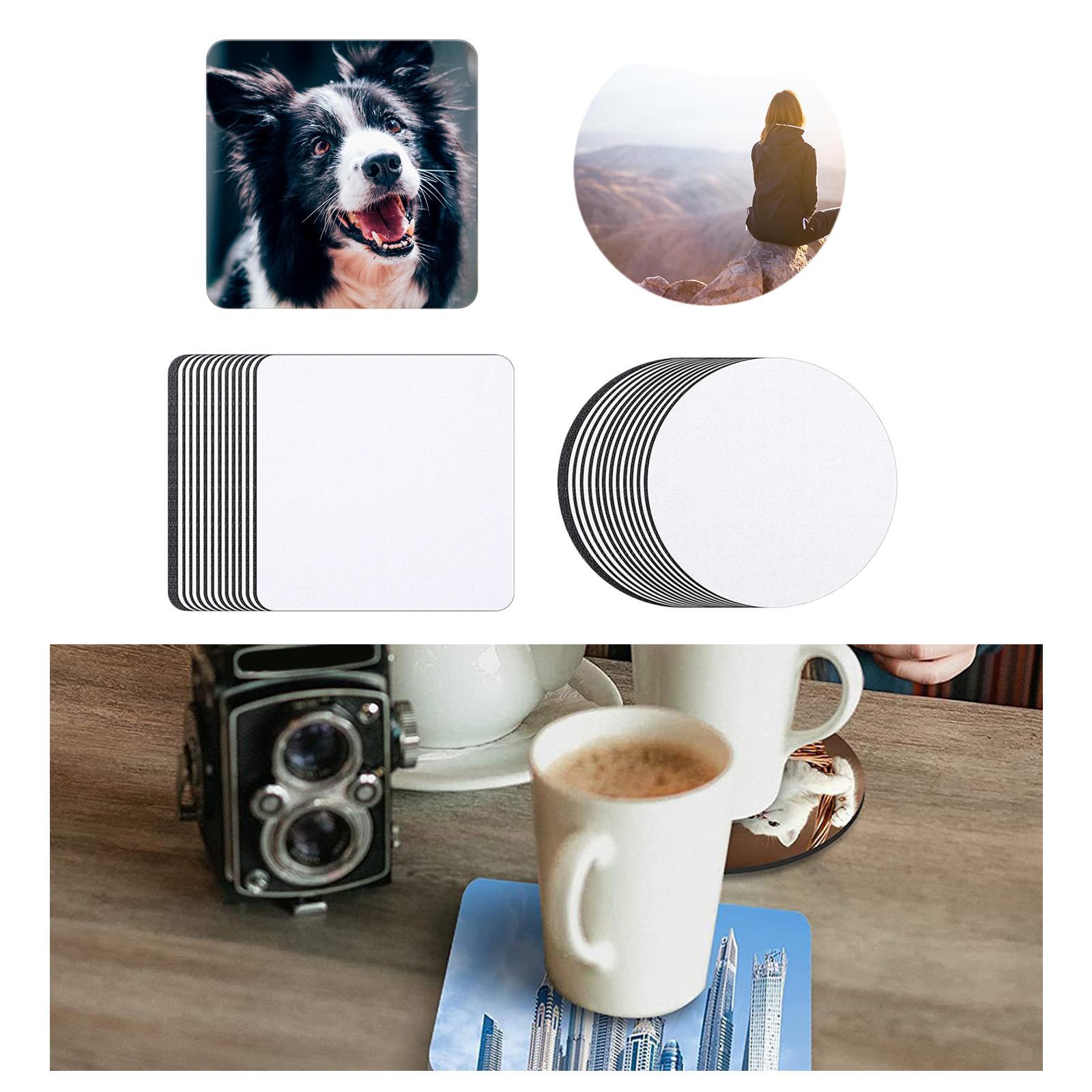 24x Blank Car Cup Coaster Sublimation Heat Transfer Printing Craft Cup