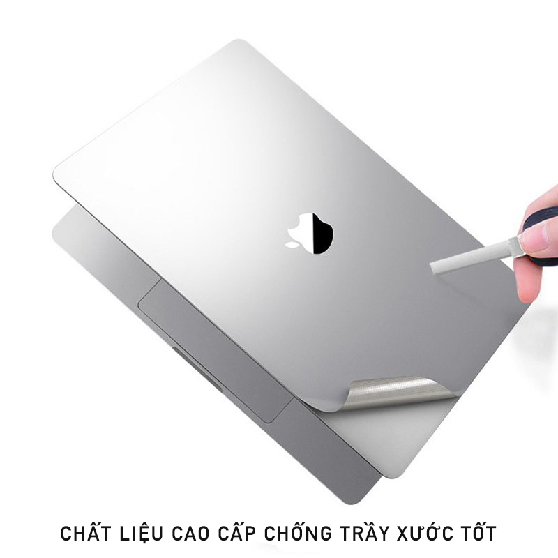 Bộ Dán Full Macbook 5in1 Cao Cấp - Màu Grey - Bảo vệ chống trầy xước -  Hàng Nhập Khẩu chính Hãng JRC