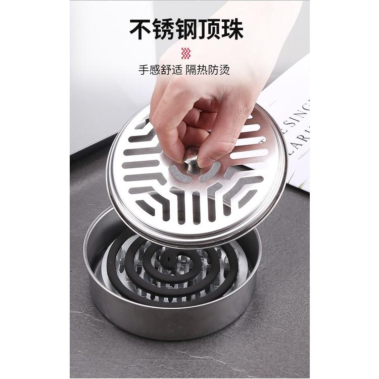 Khay Thắp Nhang Muỗi iNox Chống Cháy