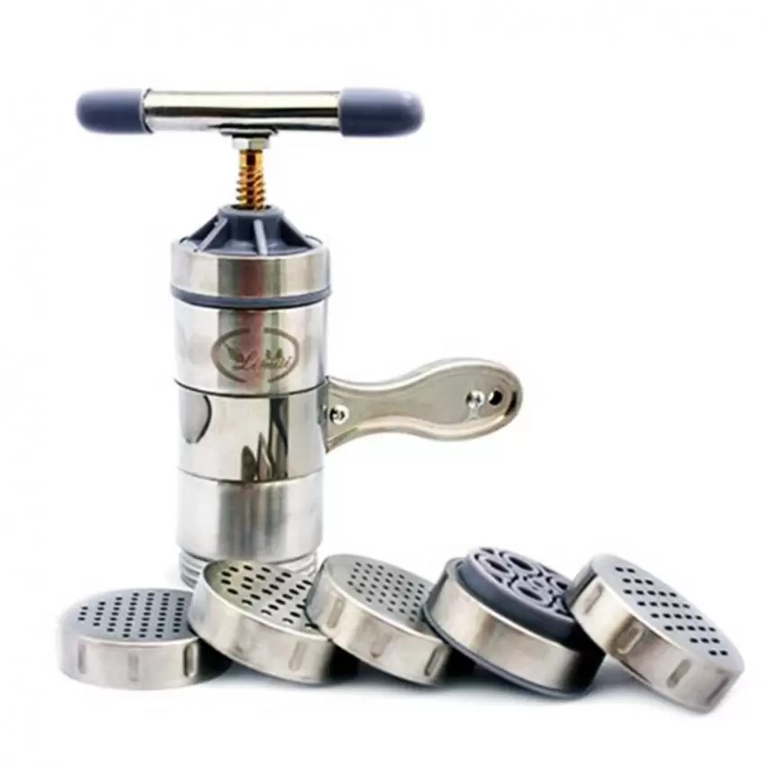 Dụng Cụ Làm Mỳ, Nui Bằng Inox 5 Khuôn Lựa Chọn