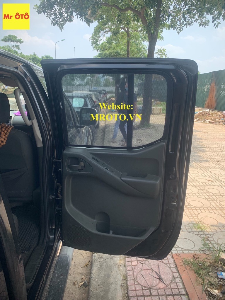 Rèm Che nắng xe Nissan NAVARA 2008-2012 loại 1 có hút nam châm, Vải dày dặn, chống nắng tuyệt đối