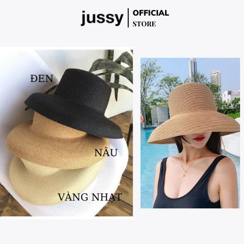 Nón Cói Chuông Trơn Jussy Fashion Mũ Cói Lồng Đèn Hội An Đầu Vuông Chất Cói Đan Dày Nhiều Màu Kèm Hộp Đựng Giữ Form