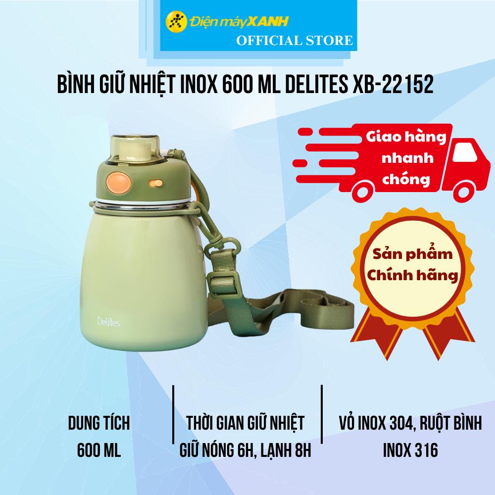 Bình giữ nhiệt inox 600 ml Delites XB-22152