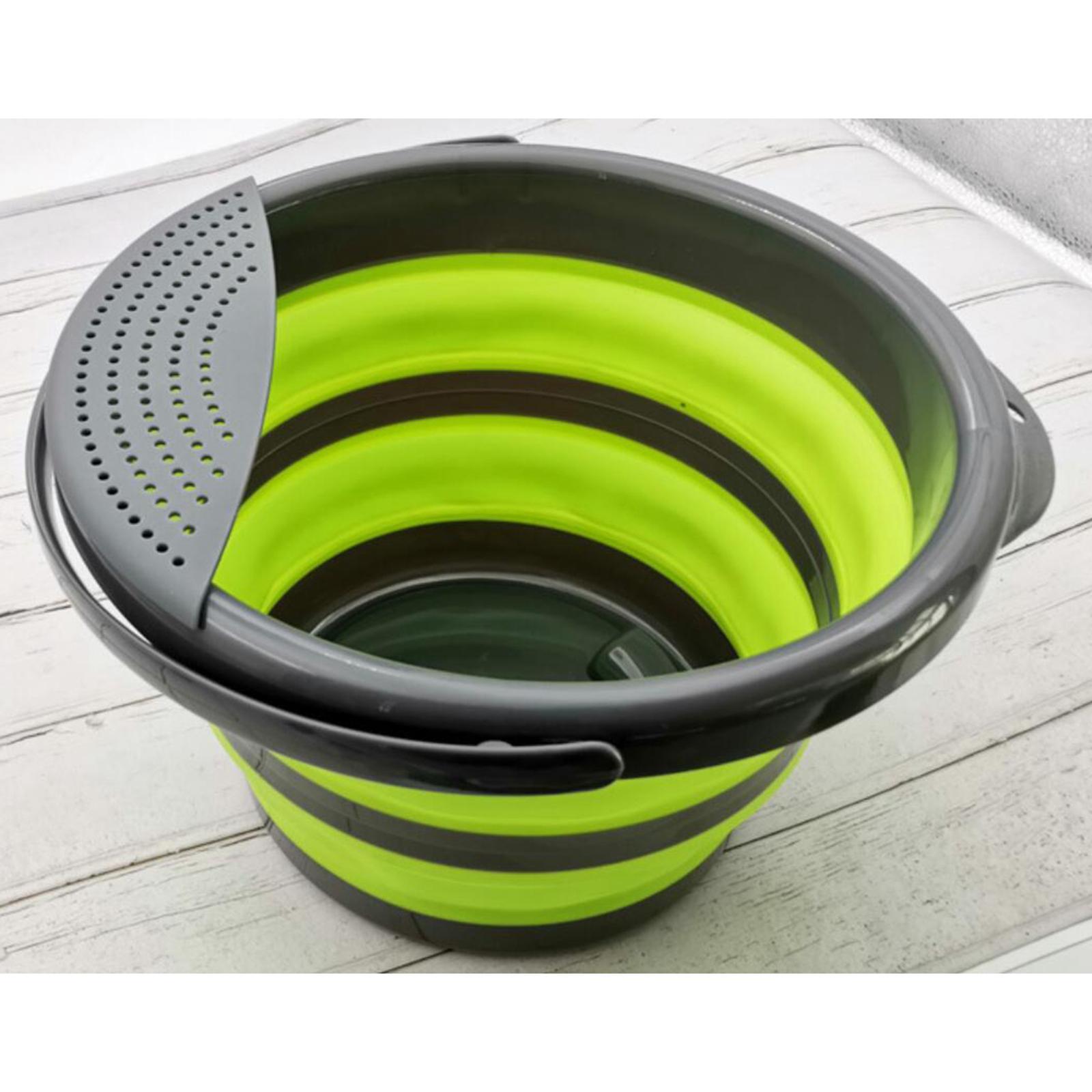 Collapsible Bucket Compact Storage Folding Kitchen Fishing Water Pail 5L