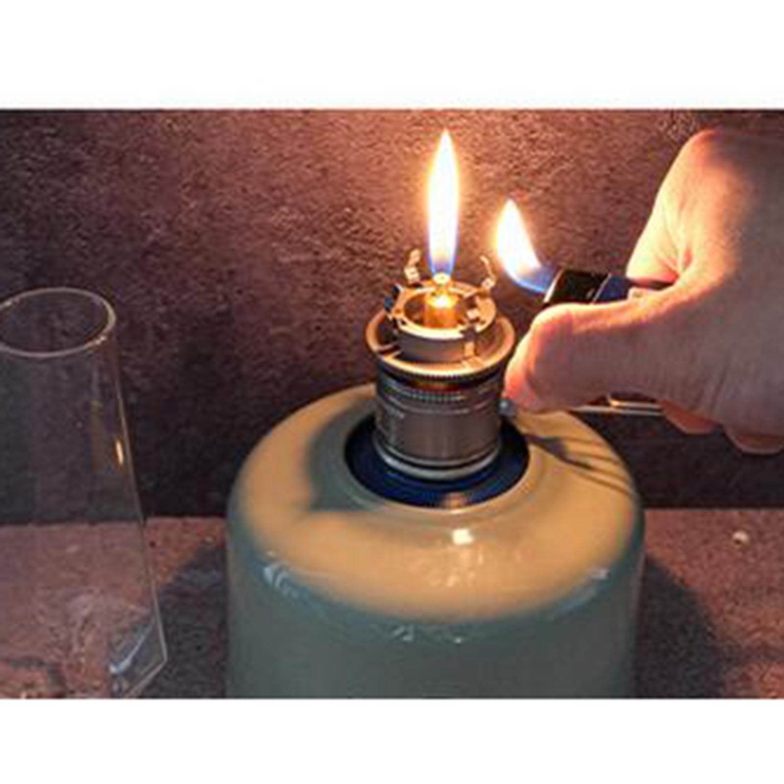 Outdoor Gas Lantern Lamp Tent Light Outdoor Use Picnic Hiking Glass Mantle