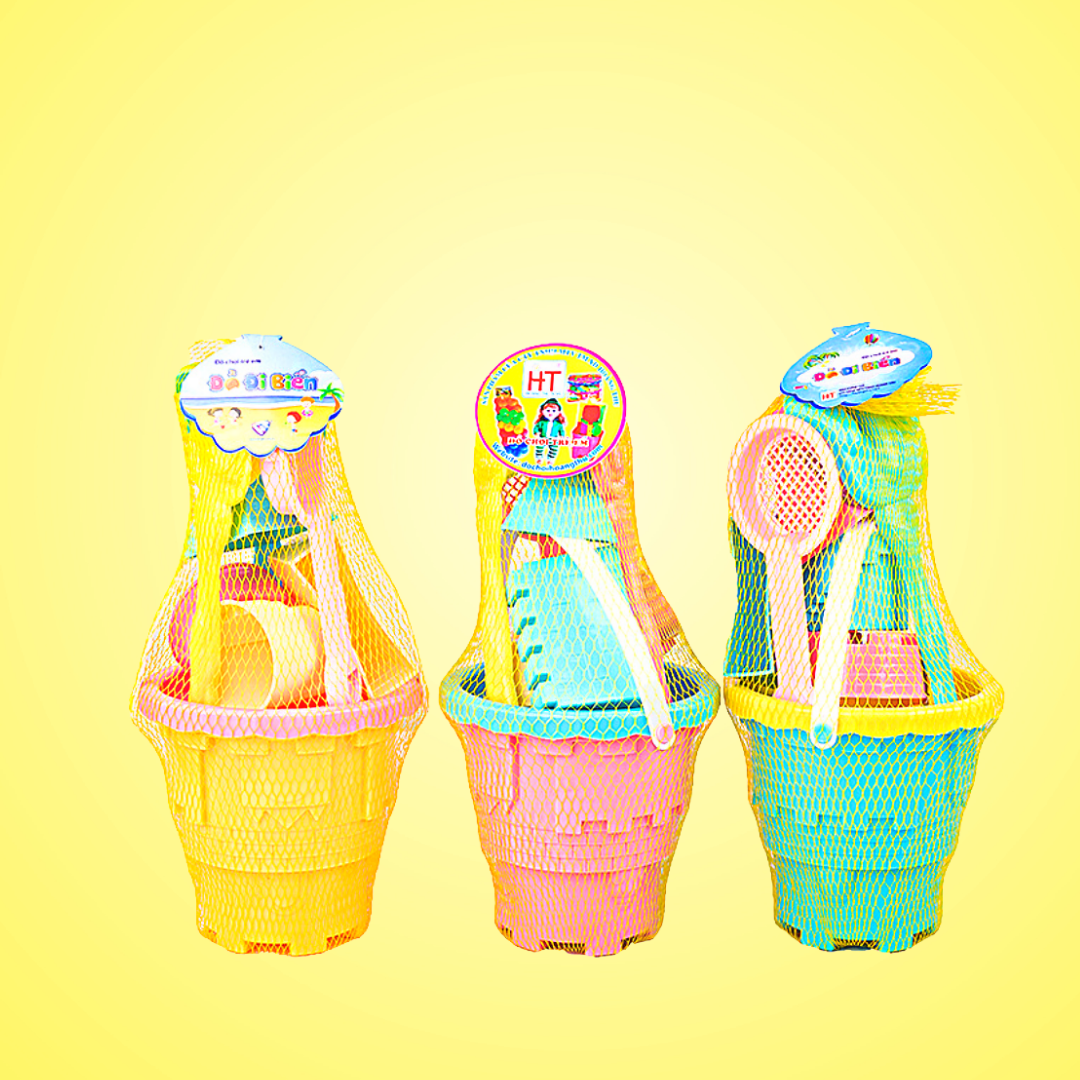 Đồ chơi xúc cát xô đi biển màu Pastel HT7834
