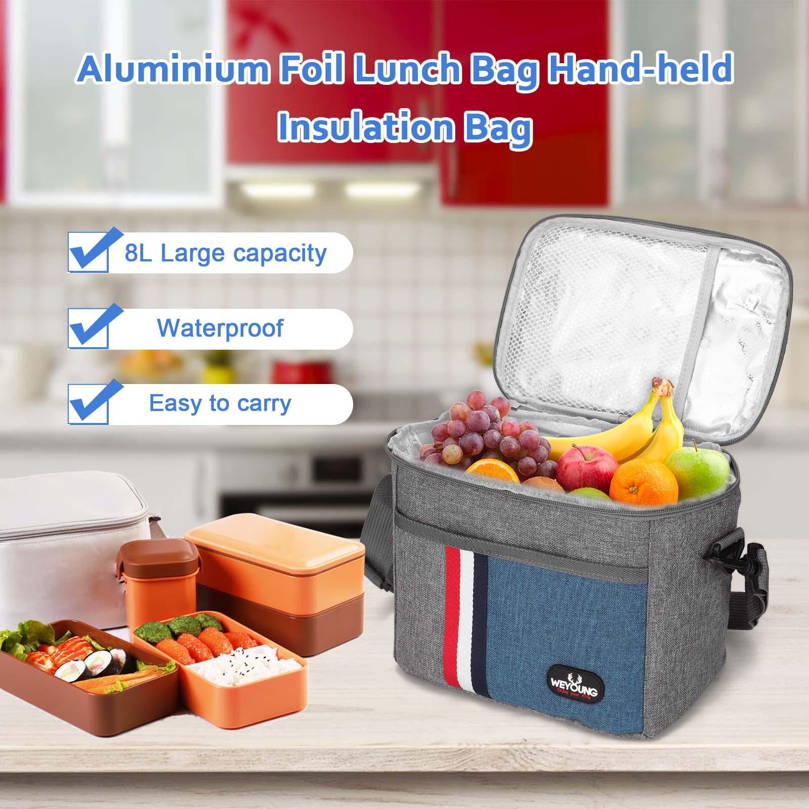 Túi cách nhiệt 8L đựng đồ ăn trưa, du lịch, dã ngoại