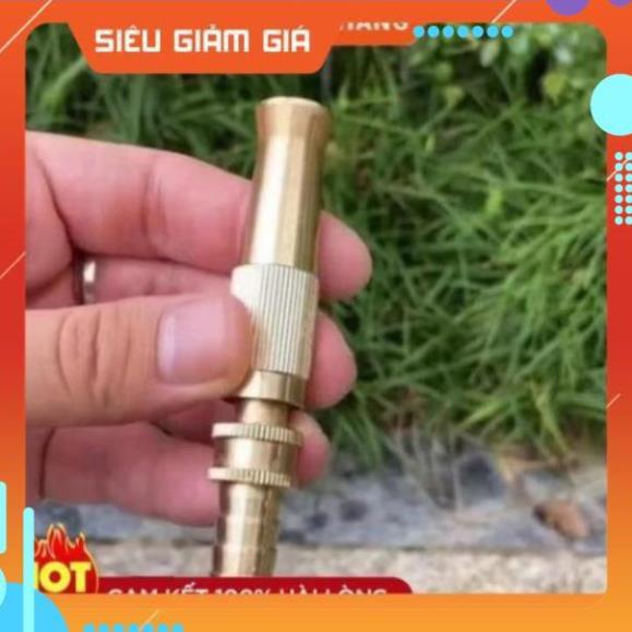 Đầu vòi xịt tăng áp mini Đầu vòi tăng áp đa năng bằng đồng tưới cây rửa xe cực mạnh 206587 tặng đai