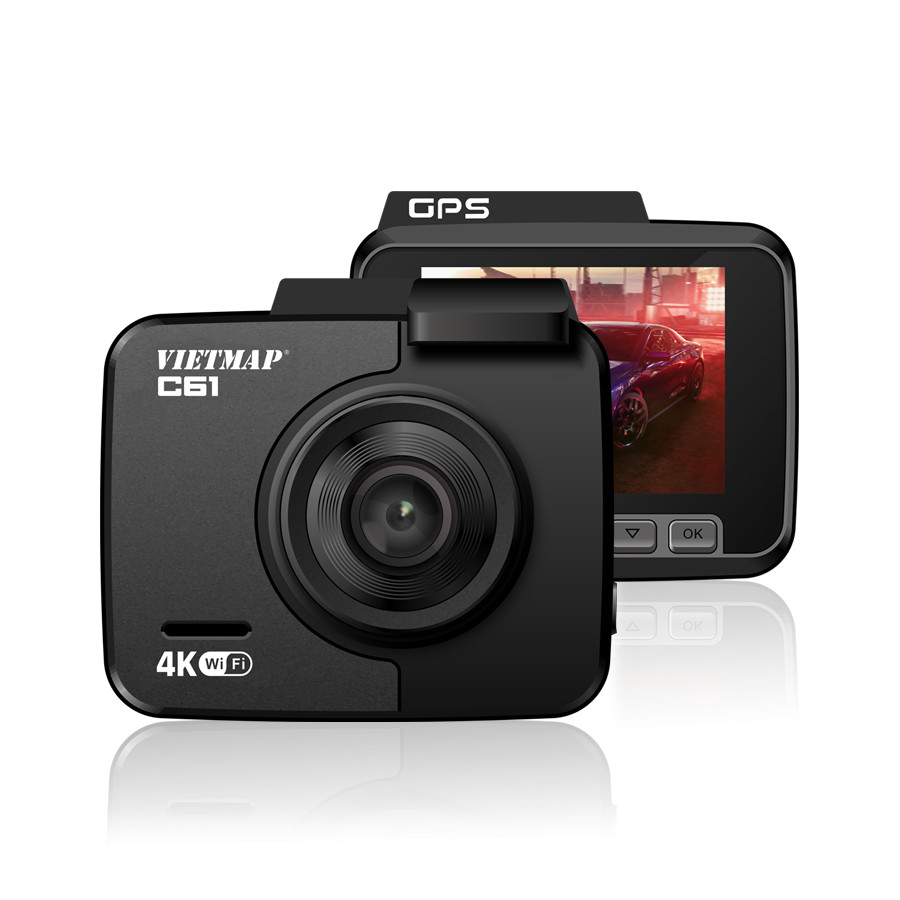 Camera Hành Trình Ô tô Tích Hợp Thẻ Nhớ 32GB VIETMAP C61 - Hàng Chính Hãng