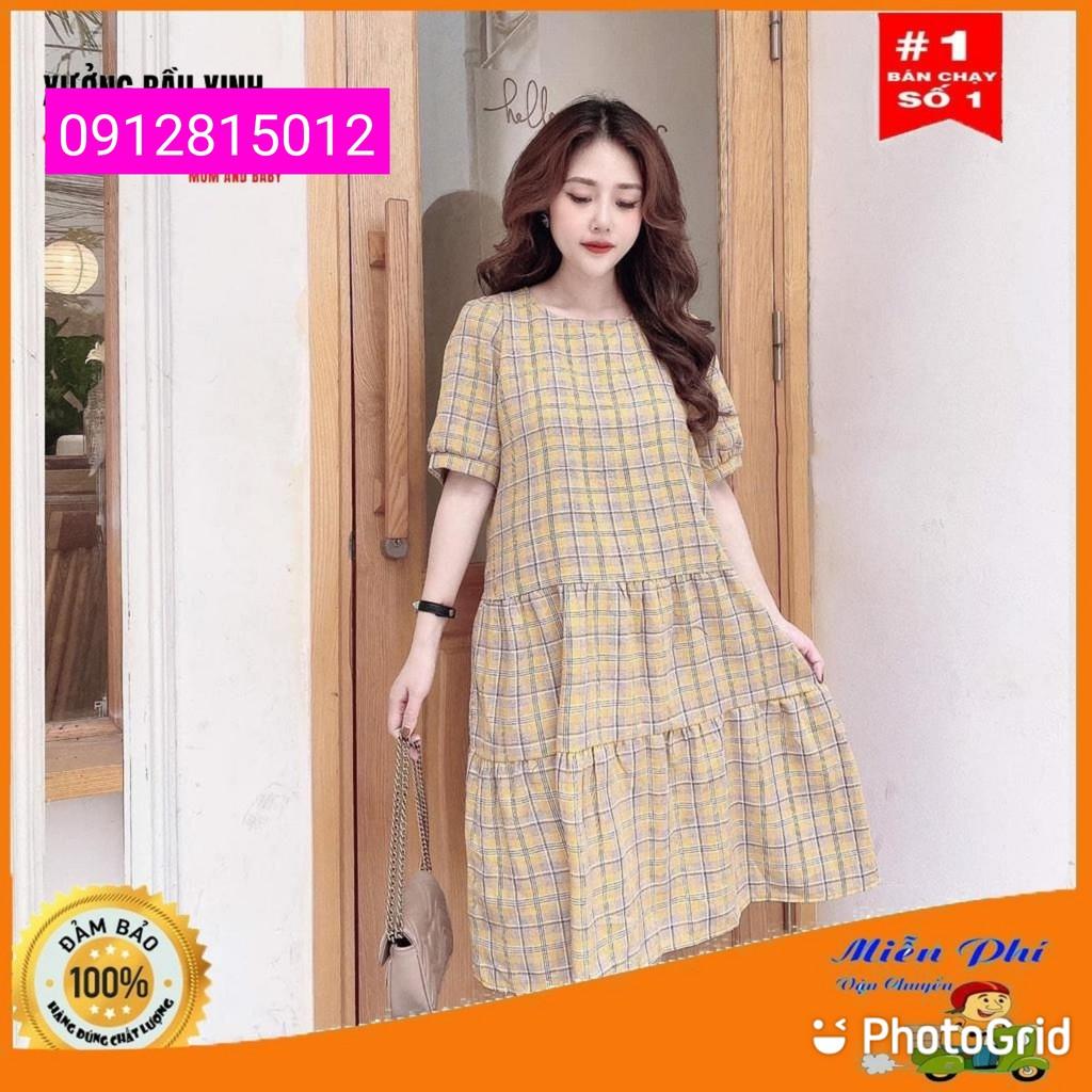 váy bầu cao cấp cực sang chảnhchất lụa nhung siêu siêu mátfrom rộngfree size 43~67kg