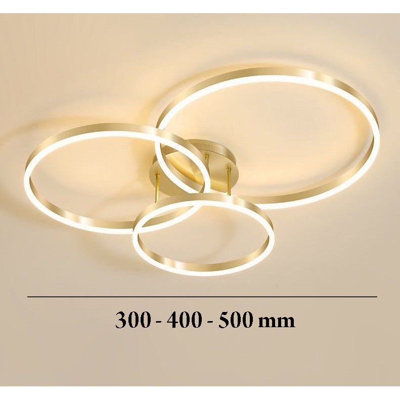 Đèn trần SAHES kiểu dáng hiện đại trang trí nhà cửa cao cấp với 3 chế độ ánh sáng kèm điều khiển .